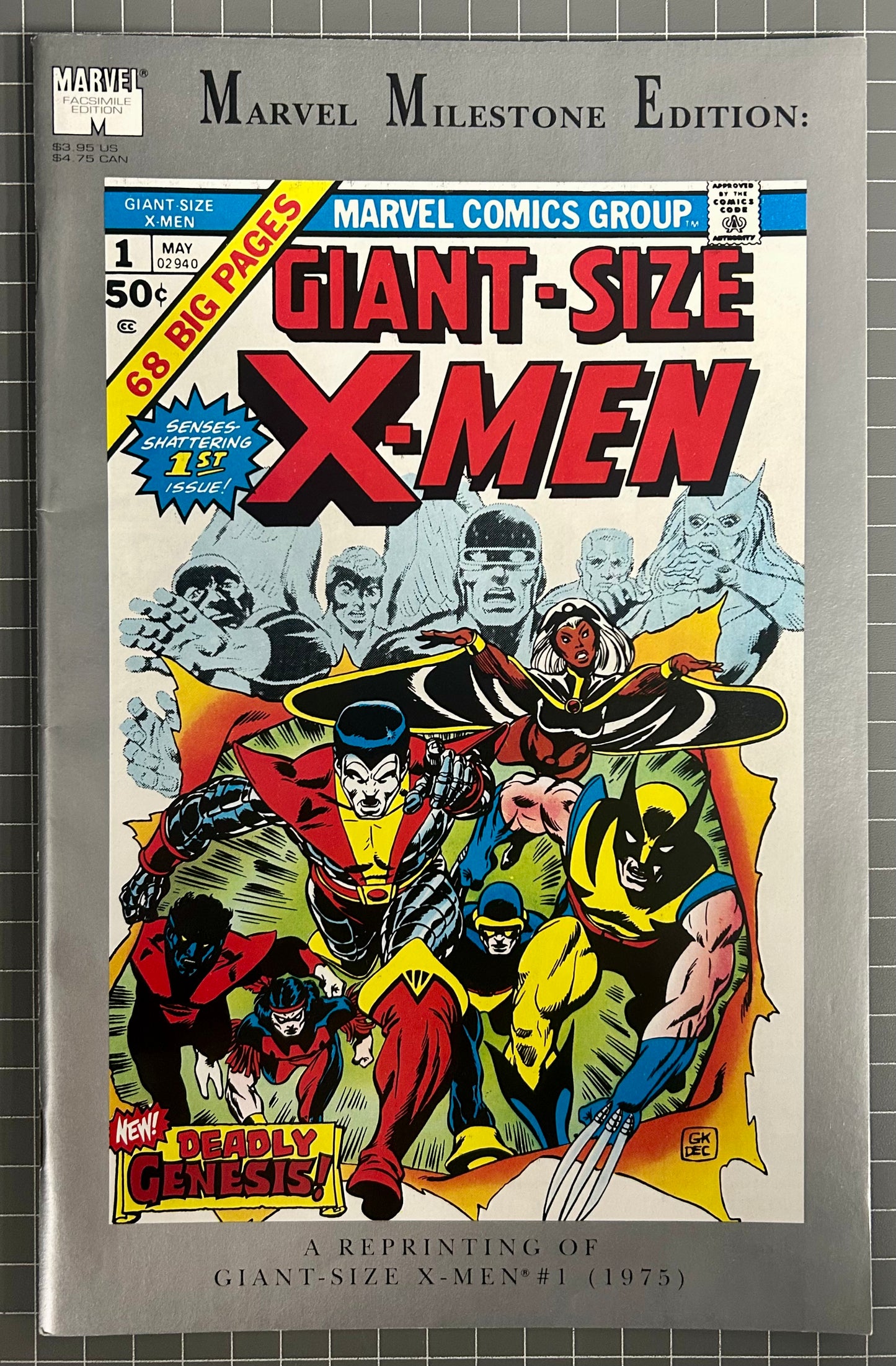 MARVEL MILESTONE EDITION: GIANT-SIZE X-MEN #1 [MARVEL COMICS] DIRECT 1991 VF-