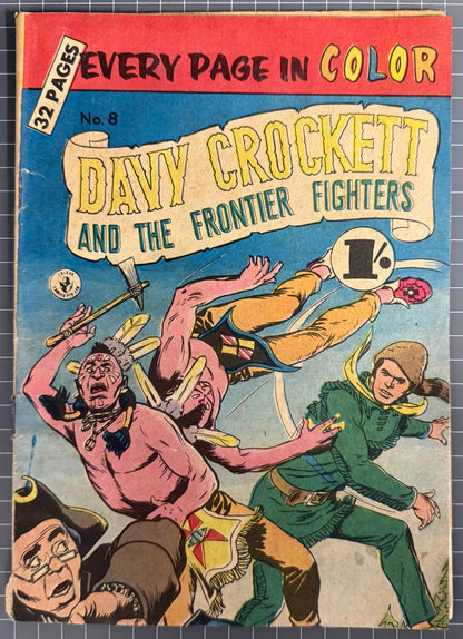 DAVY CROCKETT AND THE FRONTIER FIGHTERS #8 [COLOUR COMICS] AUSTRALIAN 1956