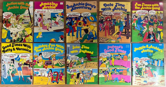 10 x ARCHIE (MAGAZINE SIZE) AUSTRALIAN YAFFA PUBLISHING COMICS 1980's