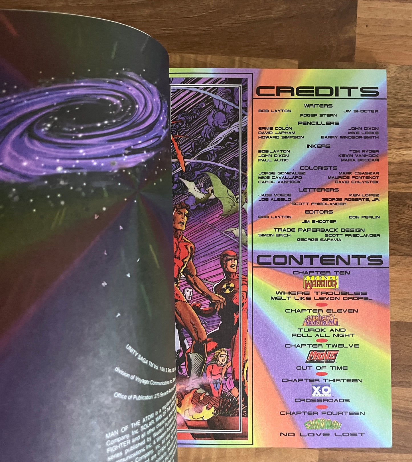 Unity Saga Volume 1 Number III (3) - Layton, Stern & Shooter 1994 1st