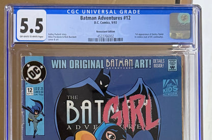 🔑 BATMAN ADVENTURES #12 CGC 5.5 [DC] COMIC **1ST APPEARANCE HARLEY QUINN** 1993