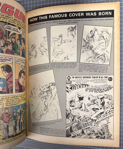 🔑 SUPERMAN VS. THE AMAZING SPIDER-MAN [DC MARVEL PRESENT] TREASURY 1976 FN+