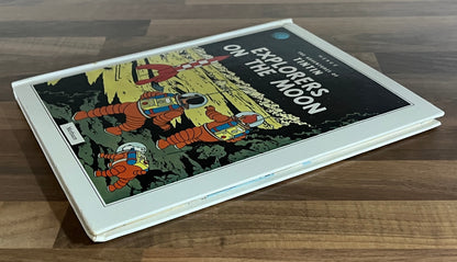 HERGE THE ADVENTURES OF TINTIN EXPLORERS ON THE MOON POP-UP BOOK 1992 1st HC *RARE*