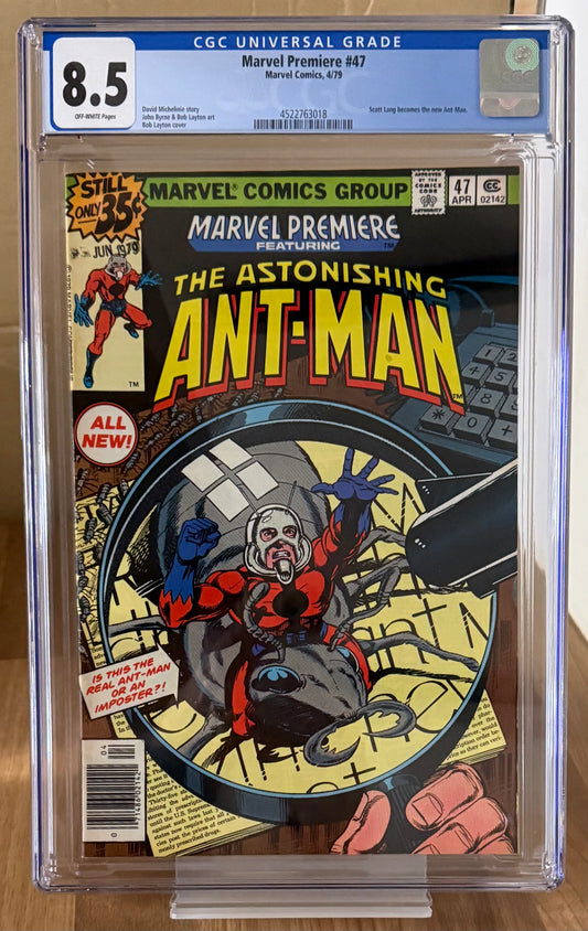 🔑 MARVEL PREMIERE #47 CGC 8.5 [MARVEL COMICS] *1ST SCOTT LANG ANT-MAN* 1979