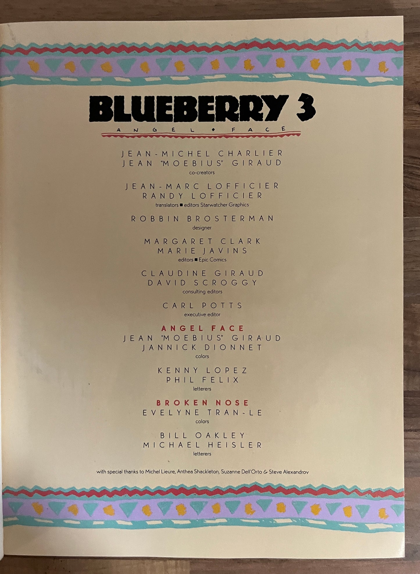 Blueberry #3 Angel Face TPB by Jean-Michel Charlier , Jean "Moebius" Giraud 1989