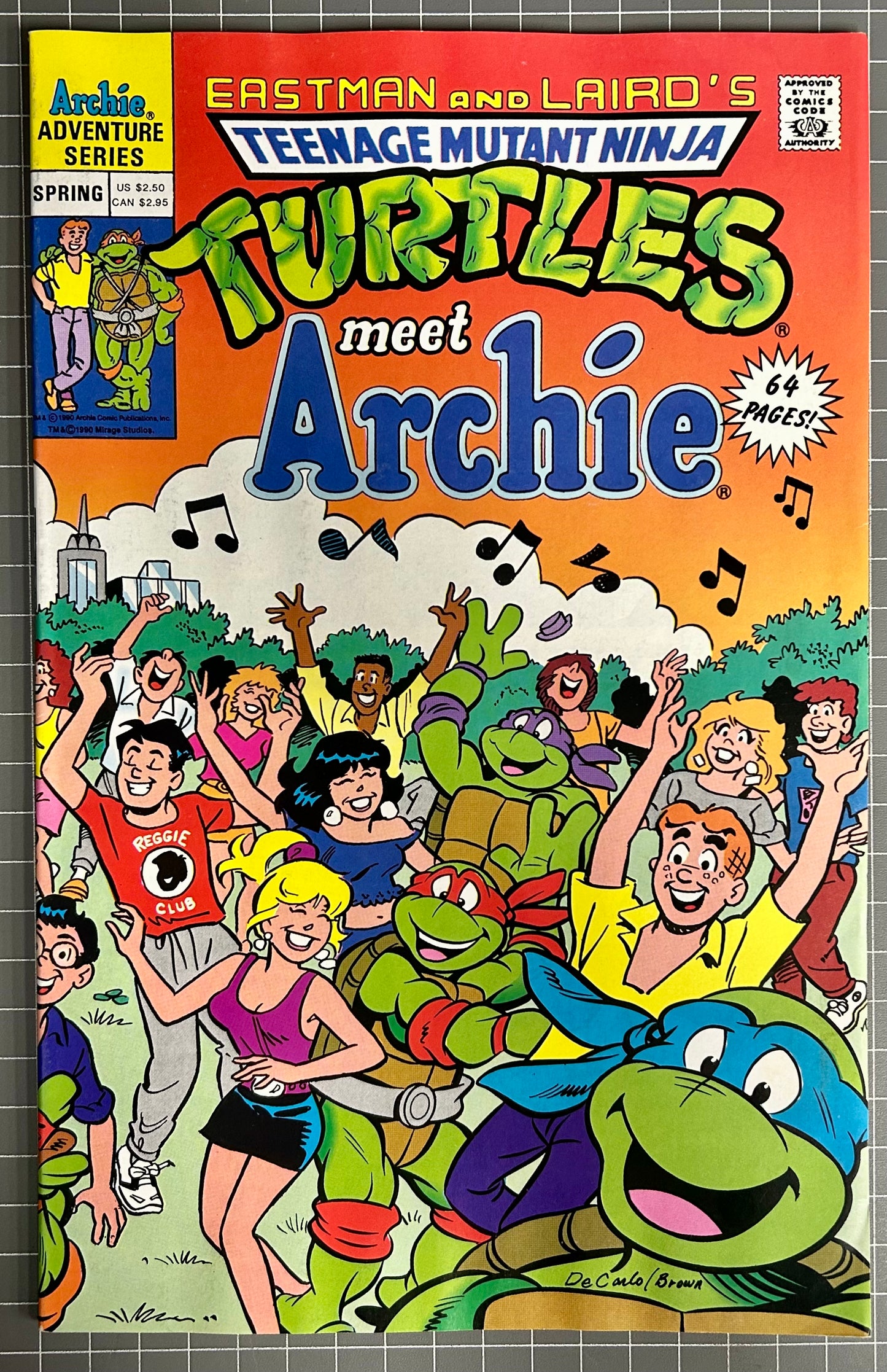 TEENAGE MUTANT NINJA TURTLES MEET ARCHIE [ARCHIE COMICS] DIRECT SPRING 1991 NM-
