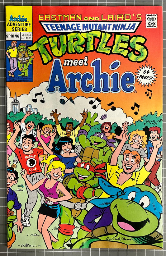 TEENAGE MUTANT NINJA TURTLES MEET ARCHIE [ARCHIE COMICS] DIRECT SPRING 1991 NM-