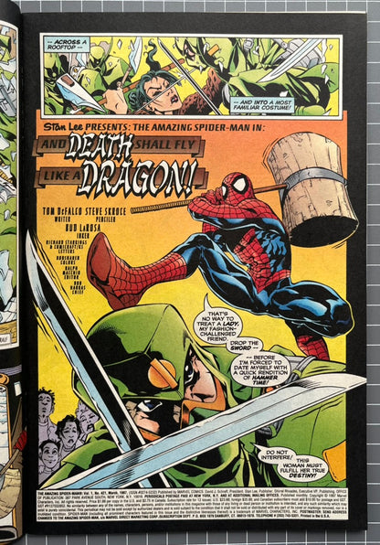 🔑  THE AMAZING SPIDER-MAN #421 [MARVEL COMICS] DIRECT 1997 VF/NM