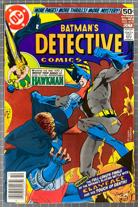🔑 DETECTIVE COMICS #479 [DC COMICS] *1ST APP. FADEAWAY MAN* 1978 FN/VF