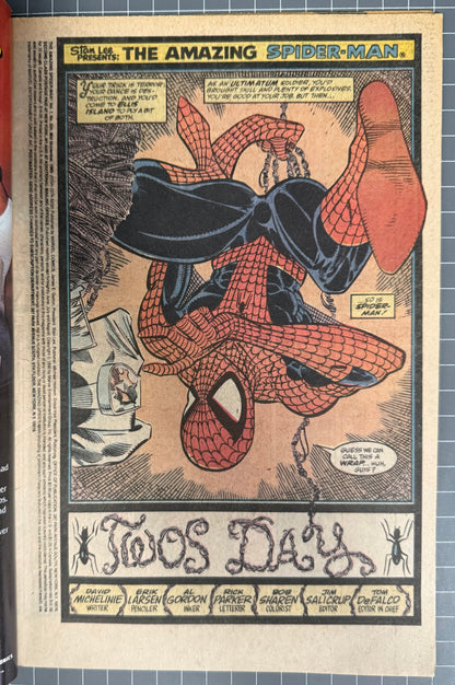 🔑 AMAZING SPIDER-MAN #324 [MARVEL COMICS] *TODD MCFARLANE COVER* 1989 VG/FN