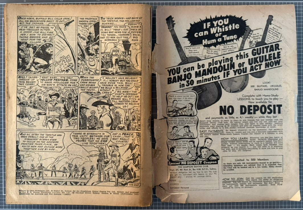 🔑 HUNDRED COMIC MONTHLY #22 [COLOUR COMICS] AUSTRALIAN DC 1958