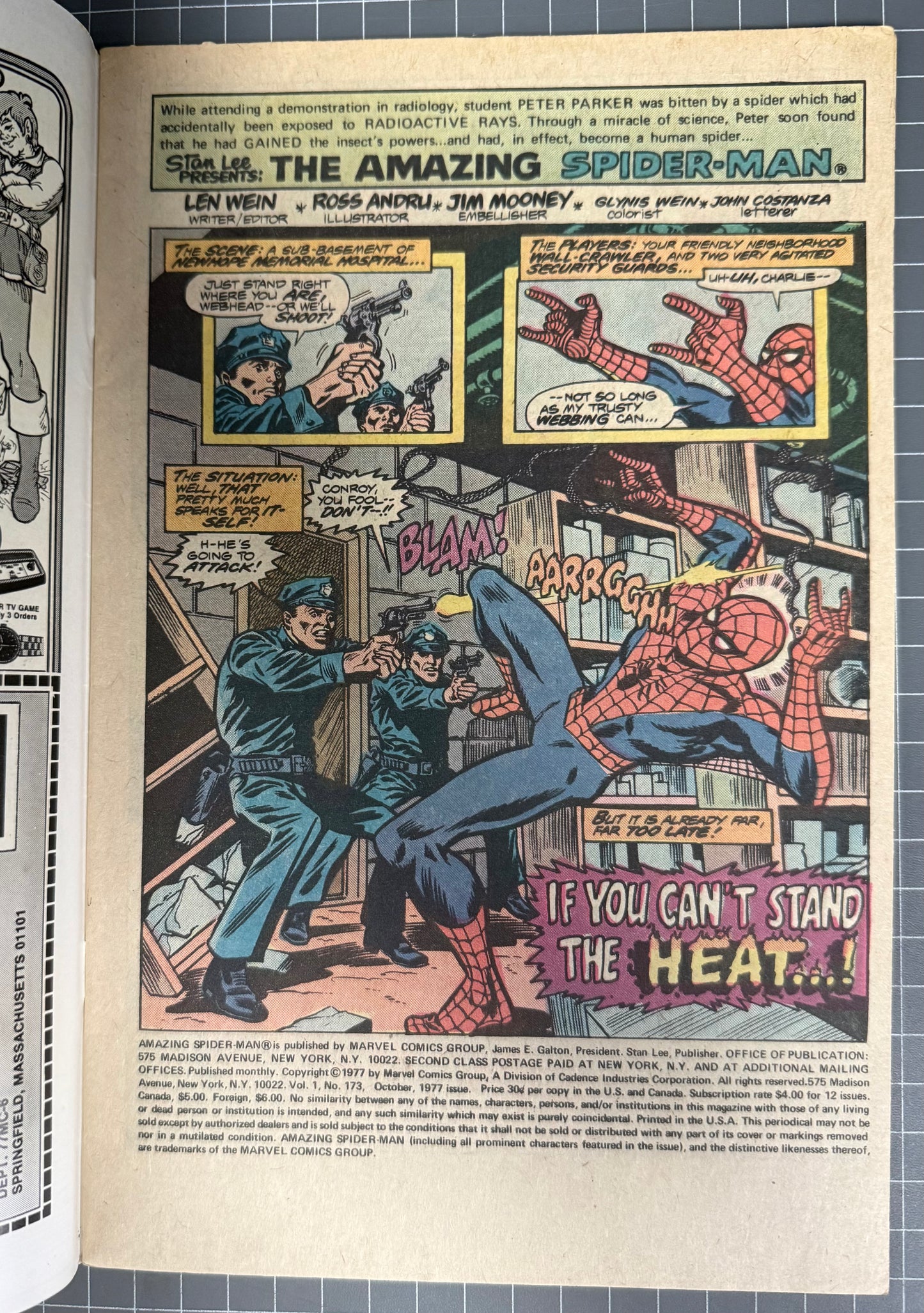 THE AMAZING SPIDER-MAN #173 [MARVEL COMICS] 1977 FN/VF