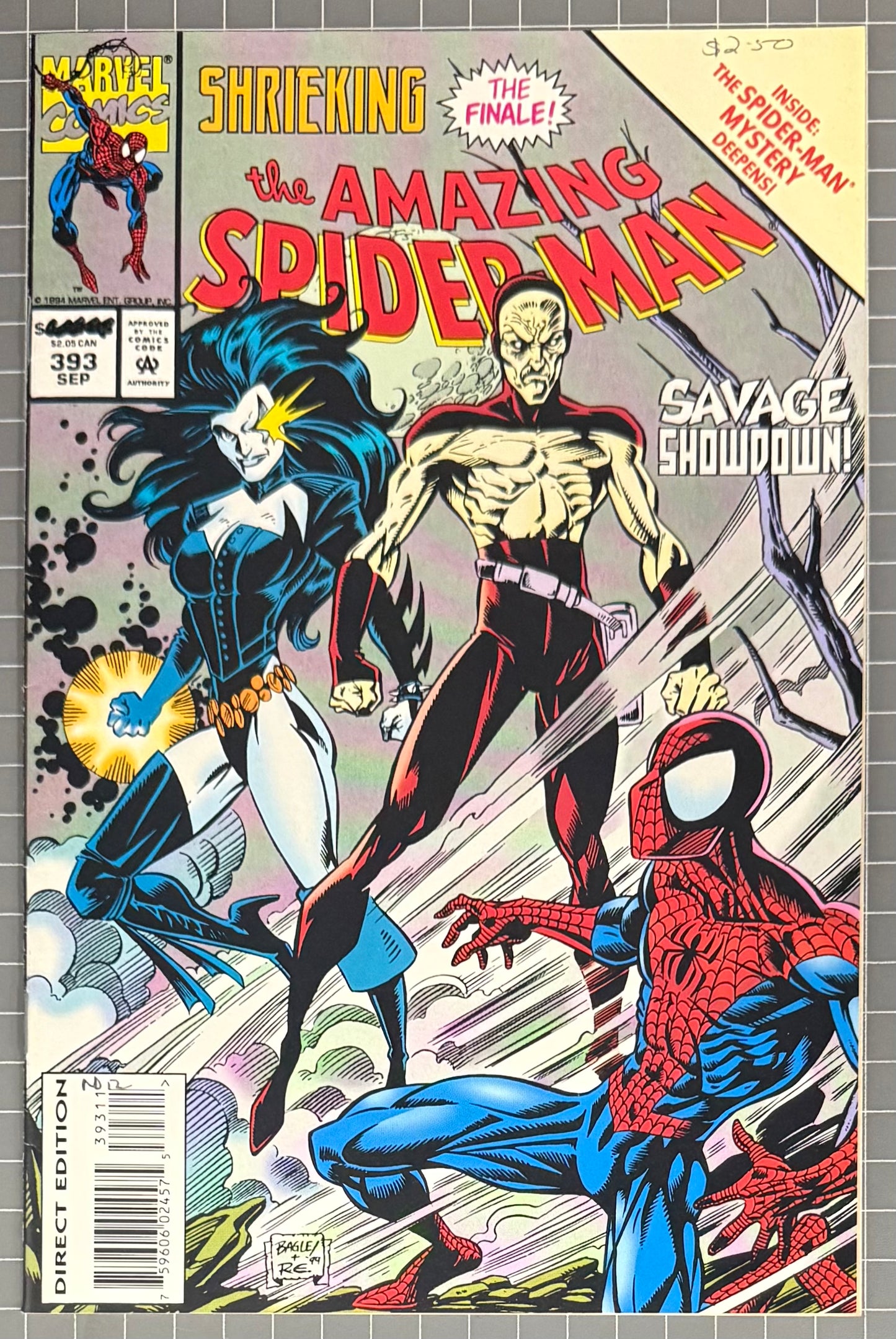 THE AMAZING SPIDER-MAN #393 [MARVEL COMICS] *SHRIEKING PART 4* 1994 FN/VF