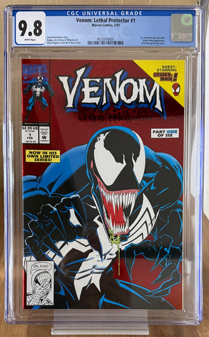 🔑 VENOM: LETHAL PROTECTOR #1 CGC 9.8 [MARVEL] *MARK BAGLEY* COMIC 1993