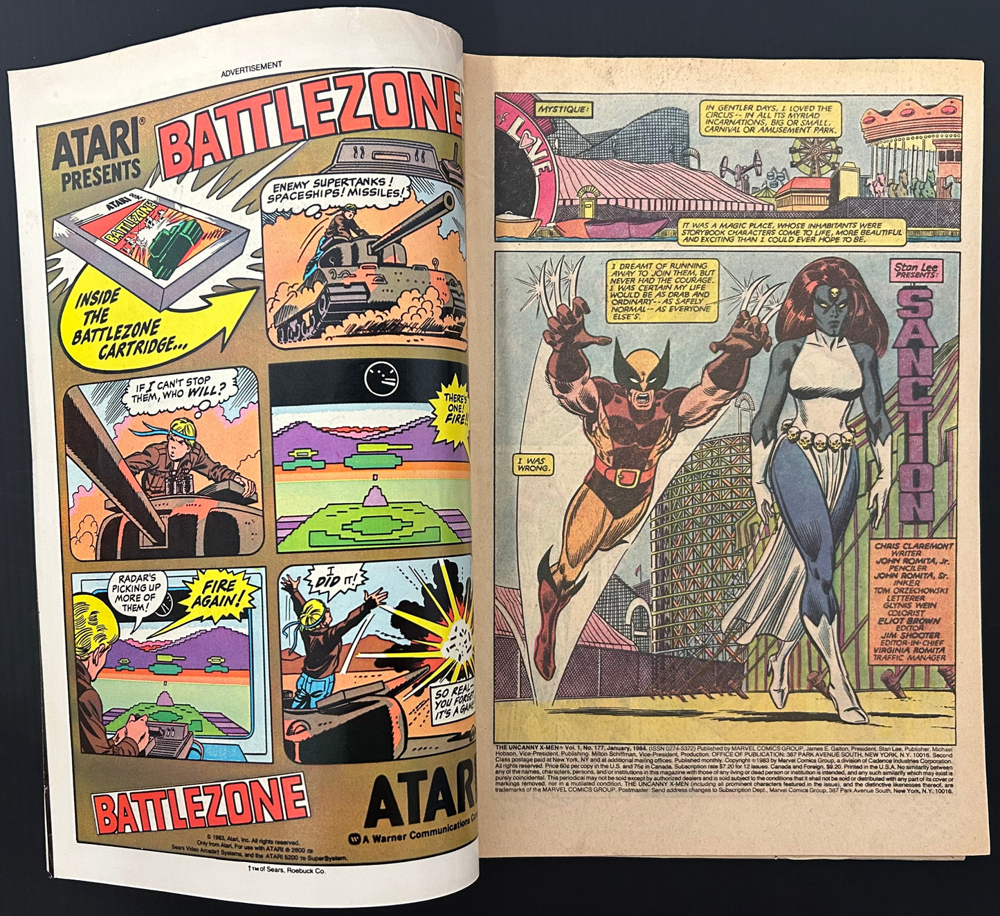 THE UNCANNY X-MEN #177 [MARVEL COMICS] 1984 VG+