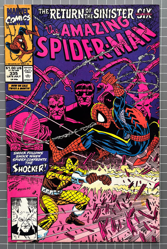 THE AMAZING SPIDER-MAN #335 [MARVEL COMICS] DIRECT 1990 VF-