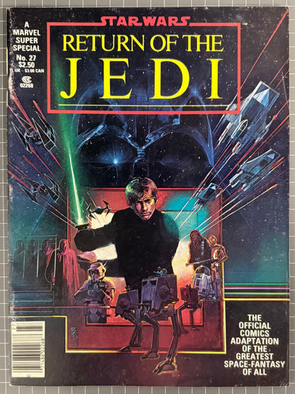 🔑 MARVEL SUPER SPECIAL #27: STAR WARS: RETURN OF THE JEDI MAGAZINE 1983 FN