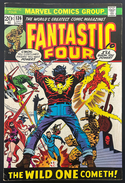 FANTASTIC FOUR #136 [MARVEL COMICS] DIRECT 1973 VG/FN