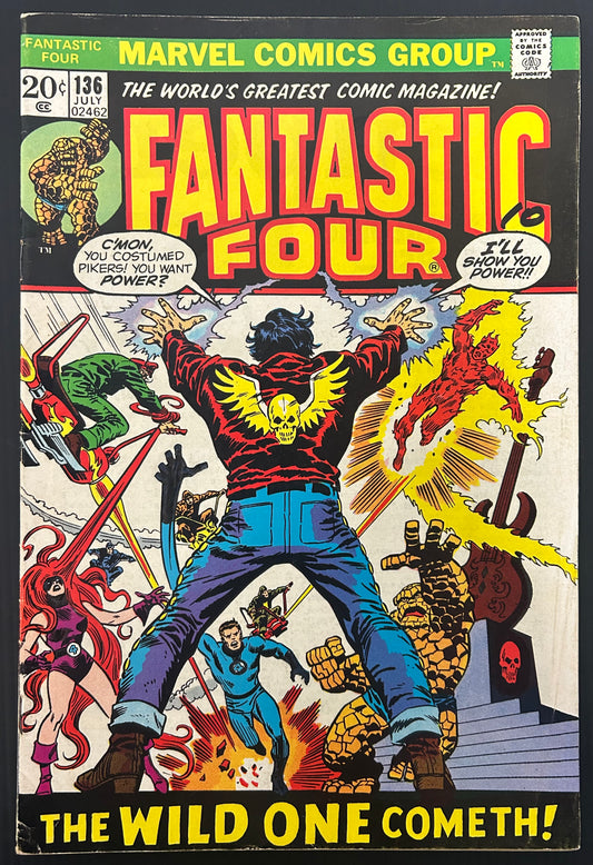 FANTASTIC FOUR #136 [MARVEL COMICS] DIRECT 1973 VG/FN