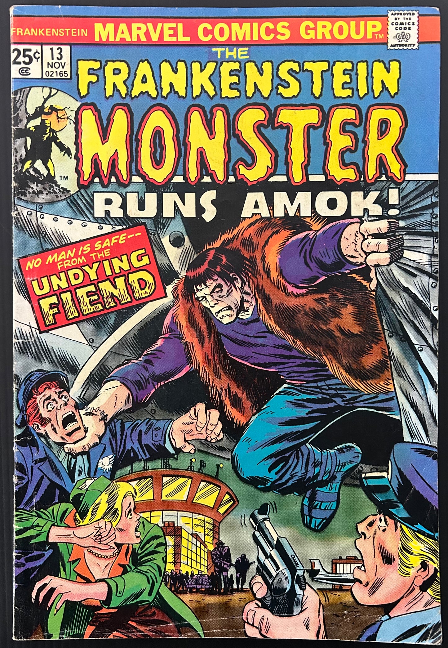 FRANKENSTEIN #13 [MARVEL COMICS] DIRECT 1975 VG