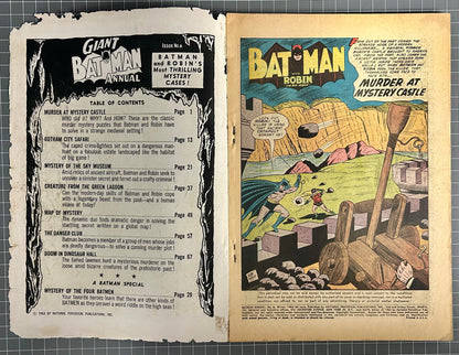 GIANT BATMAN ANNUAL #6 [DC COMICS] DIRECT 1963-1964 GD