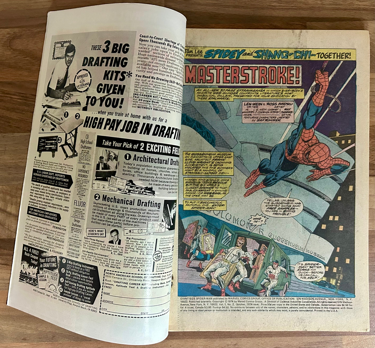 GIANT-SIZE SPIDER-MAN #2 [MARVEL COMICS] DIRECT 1974 FN+