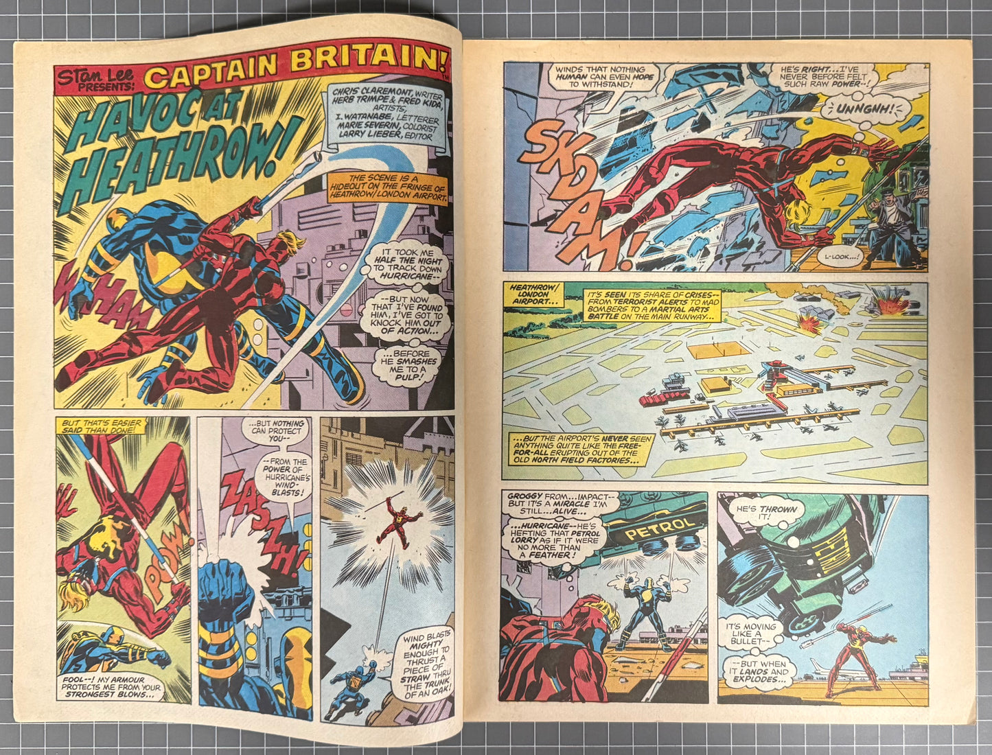 CAPTAIN BRITAIN #6 [MARVEL UK] COMIC MAGAZINE *HERB TRIMPE* 1976 NM-