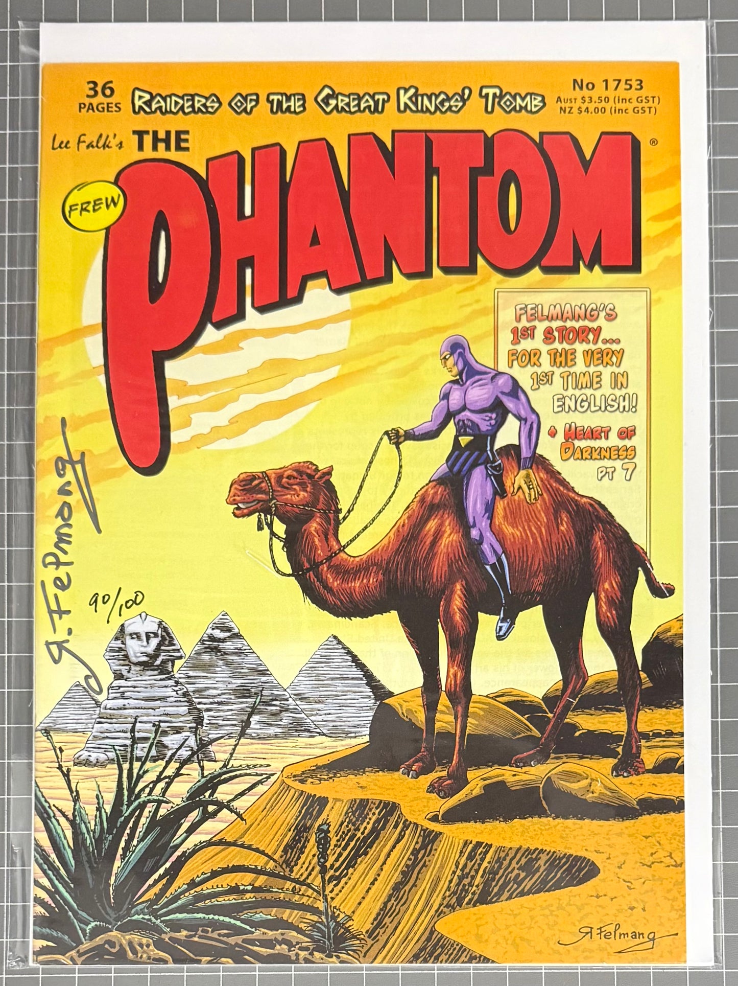 THE PHANTOM #1753 [FREW] ***SIGNED & LIMITED*** AUSTRALIAN COMIC 2016 NM