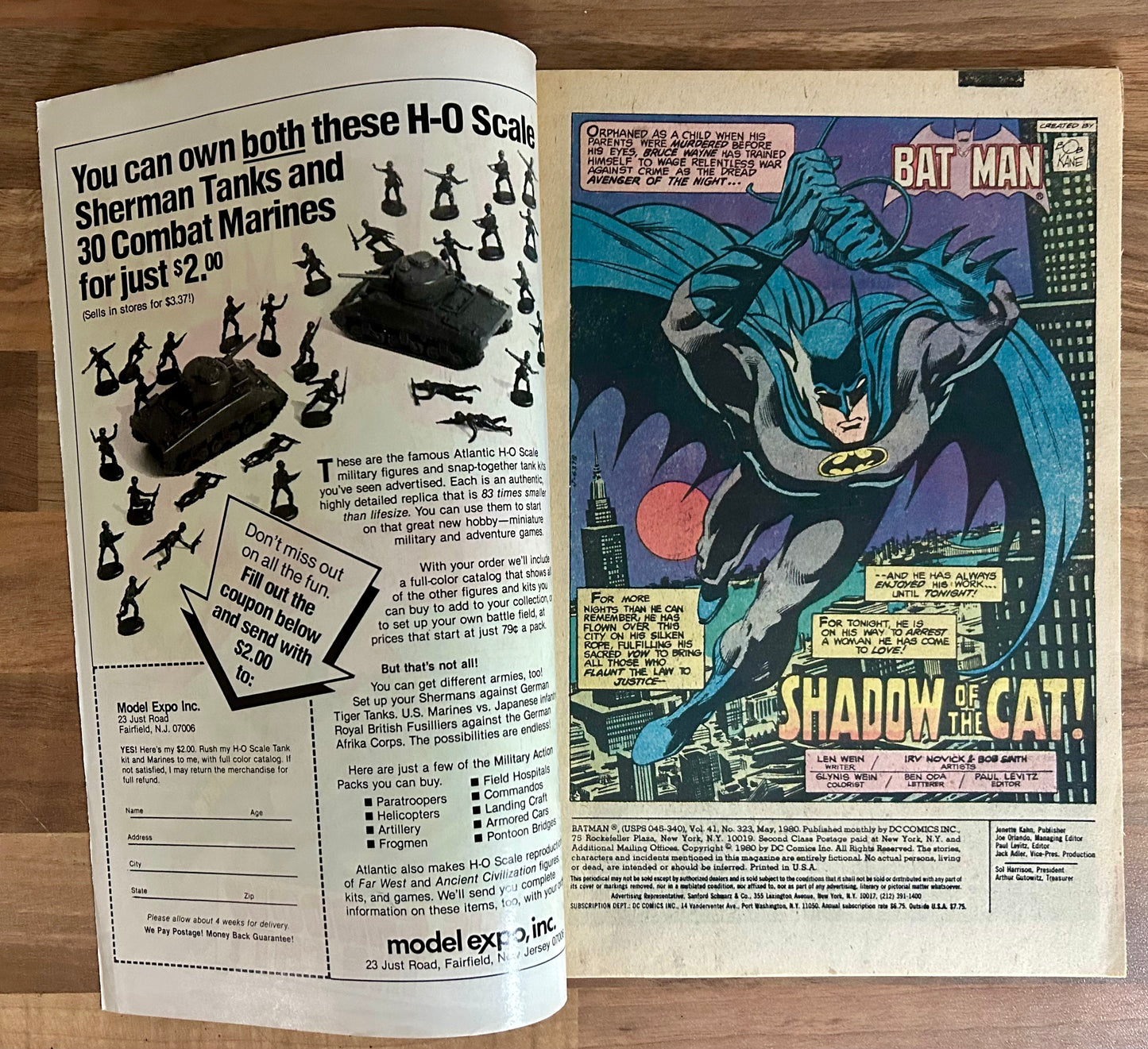 🔑 BATMAN #323 [DC COMICS] NEWSSTAND *2ND APPEARANCE TIM FOX* 1980 FN+