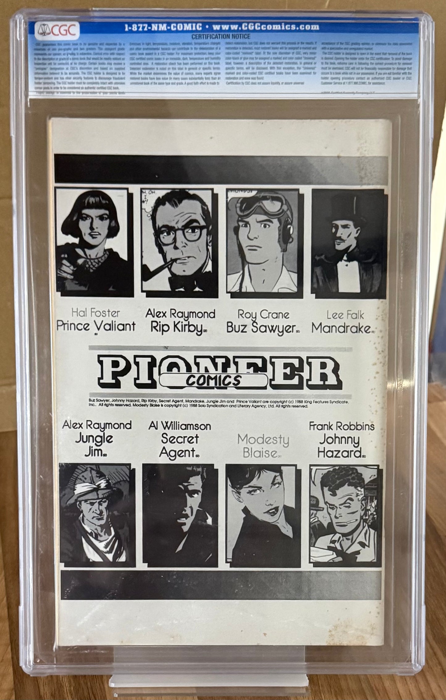 PRINCE VALIANT MONTHLY #3 [PIONEER] CGC 5.5 *FROM THE ESTATE OF LEE FALK* 1989