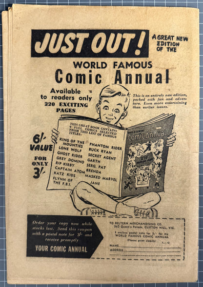 THE KATZENJAMMER KIDS #42 (ATLAS PUBLICATIONS) AUSTRALIAN PRE-DECIMAL COMIC 1955