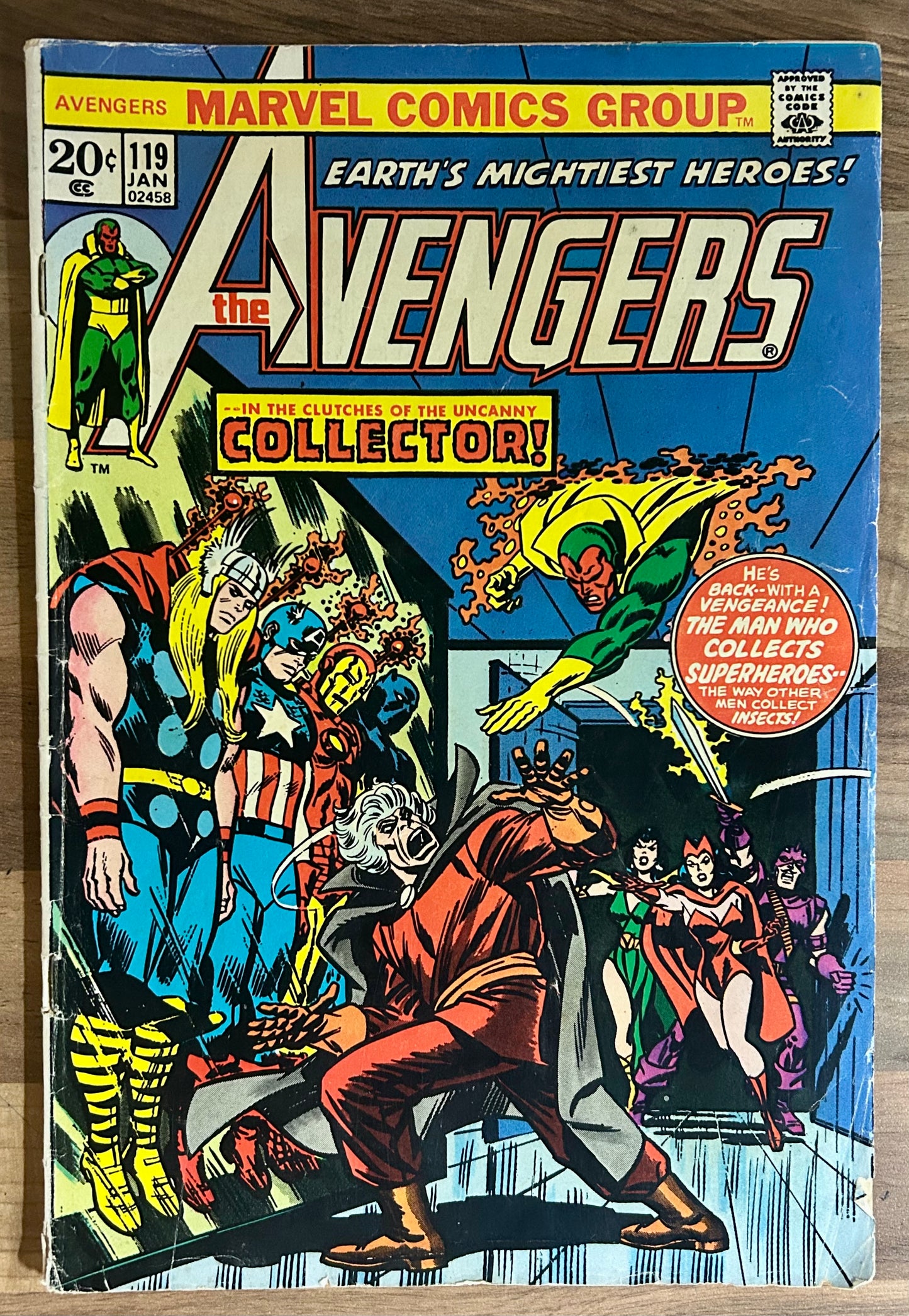 THE AVENGERS #119 [MARVEL COMICS] 1974 VG-