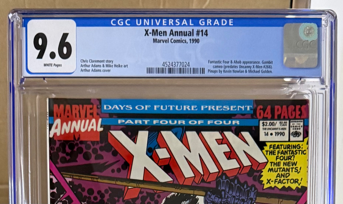 🔑 X-MEN ANNUAL #14 CGC 9.6 [MARVEL] COMIC *1ST CAMEO APP. GAMBIT* 1990