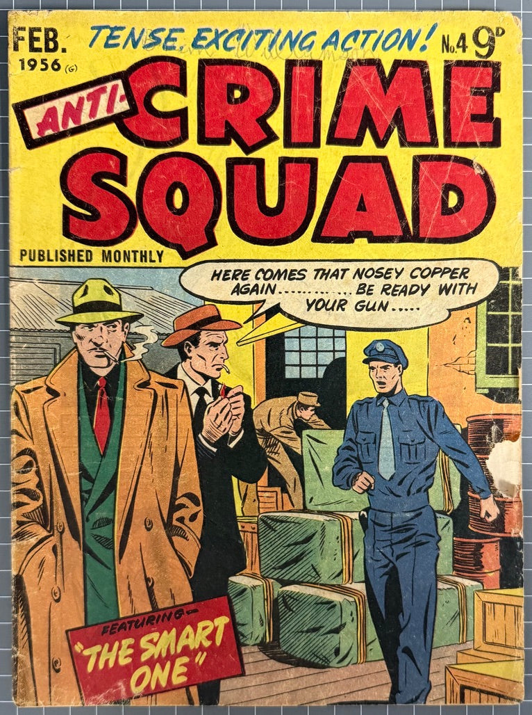 ANTI-CRIME SQUAD #4 [JUBILEE PUBLICATIONS] AUSTRALIAN PRE-DECIMAL COMIC 1956