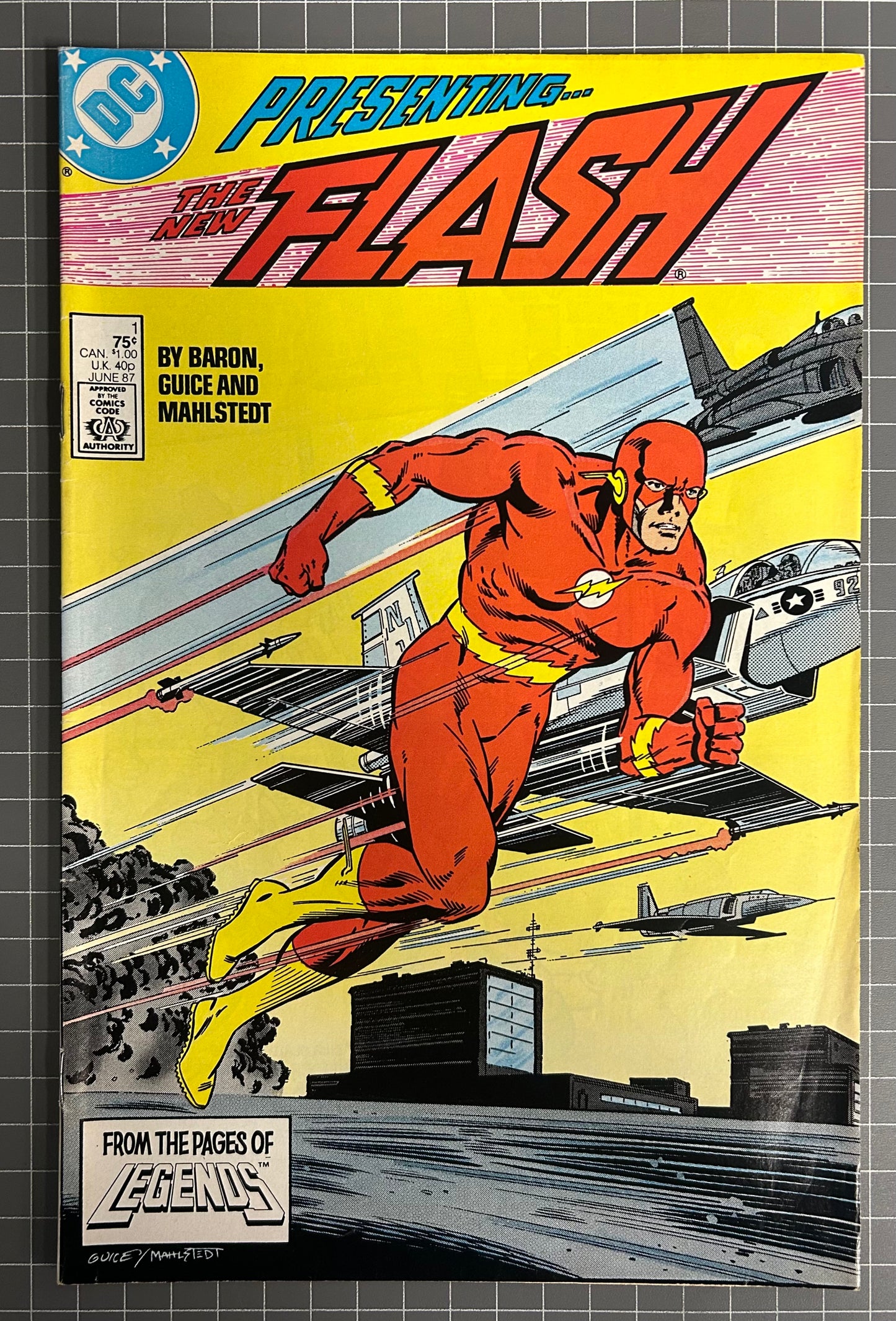 🔑 THE FLASH #1 [DC COMICS] NEWSSTAND *PREMIERE ISSUE* 1987