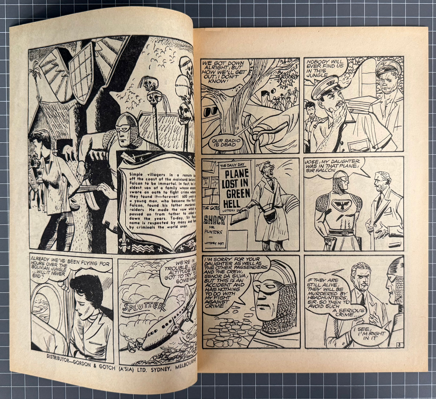 SIR FALCON #50 [TRICHO PUBLICATIONS] AUSTRALIAN PRE-DECIMAL COMIC 1962
