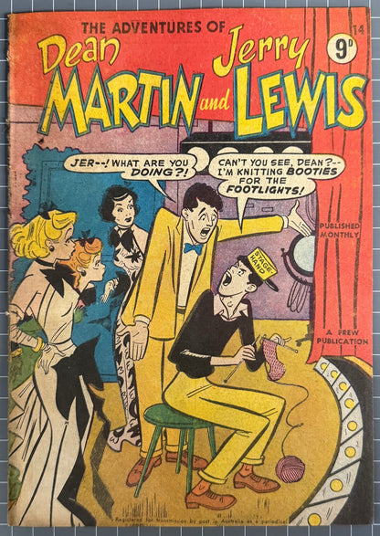 ADVENTURES OF DEAN MARTIN AND JERRY LEWIS #14 [FREW] AUSTRALIAN COMIC 1957