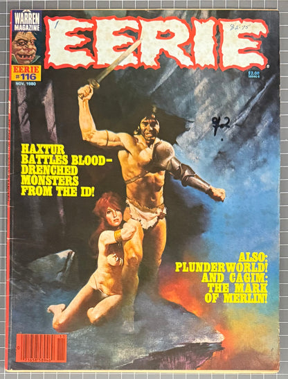 EERIE #116 [WARREN] HORROR COMIC MAGAZINE 1980 FN/VF