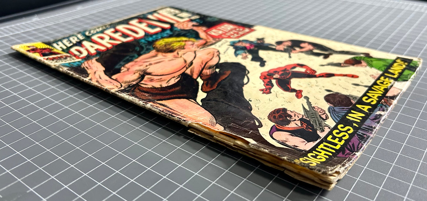 🔑 DAREVDEVIL #12 [MARVEL COMICS] DIRECT *DAREDEVIL MEETS KA-ZAR* 1966 GD+