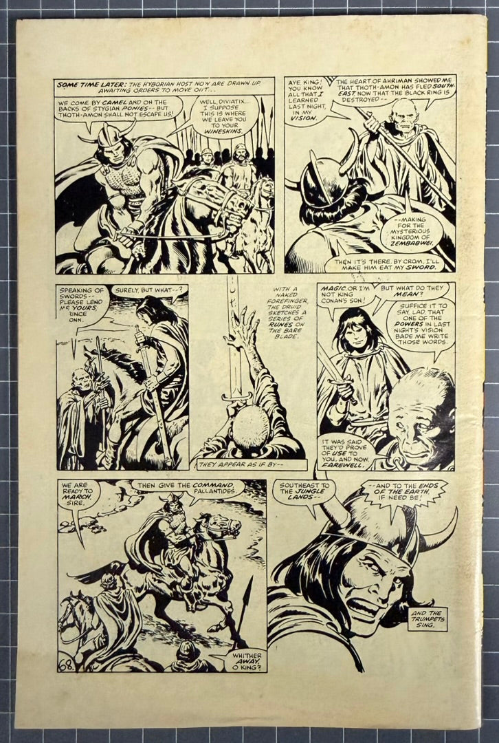 KING CONAN [YAFFA PUBLISHING] AUSTRALIAN MARVEL DIGEST COMIC 1979
