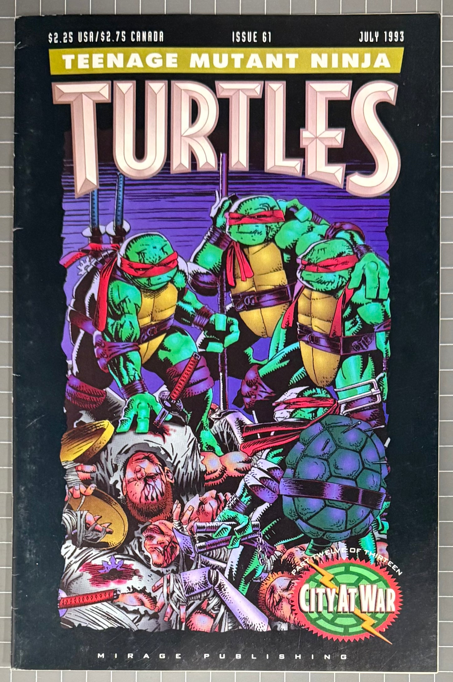🔑 TEENAGE MUTANT NINJA TURTLES #61 [MIRAGE] COMIC 1993 FN+
