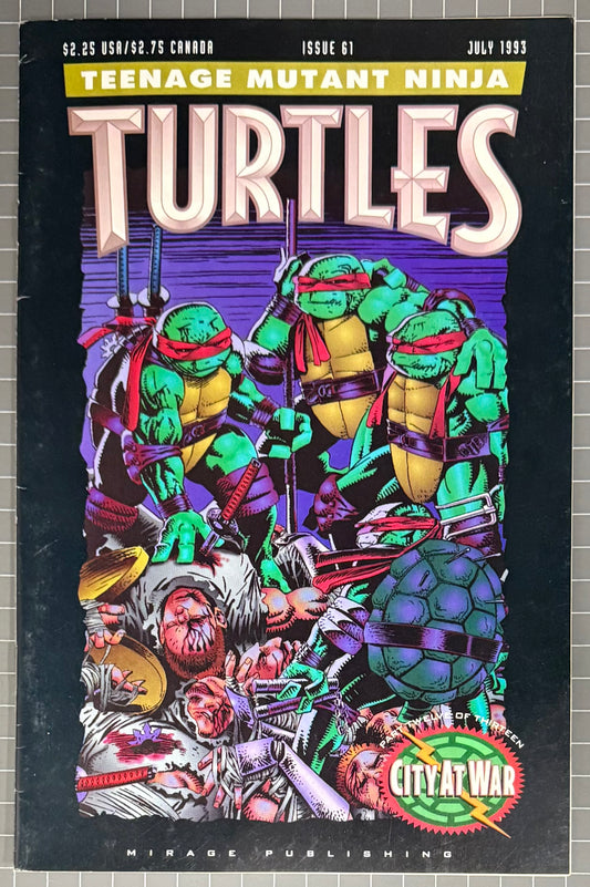 🔑 TEENAGE MUTANT NINJA TURTLES #61 [MIRAGE] COMIC 1993 FN+