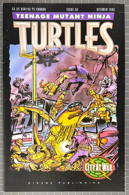 🔑 TEENAGE MUTANT NINJA TURTLES #52 (TMNT) [MIRAGE] COMIC 1992 FN/VF