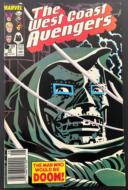 THE WEST COAST AVENGERS #35 [MARVEL COMICS] NEWSSTAND 1988 FN/VF