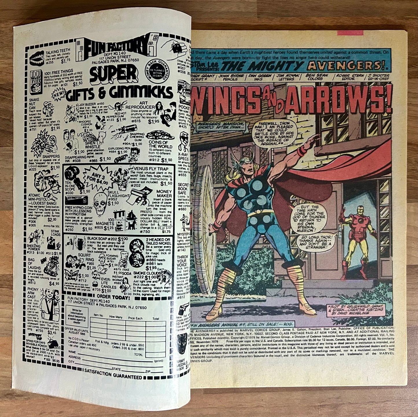 🔑 THE AVENGERS #189 [MARVEL COMICS] *HAWKEYE SOLO BATTLE* 1979 FN+
