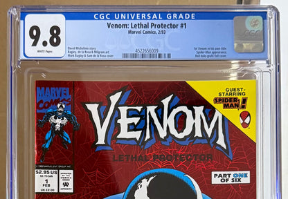 🔑 VENOM: LETHAL PROTECTOR #1 CGC 9.8 [MARVEL] *MARK BAGLEY* 🔥 COMIC 1993