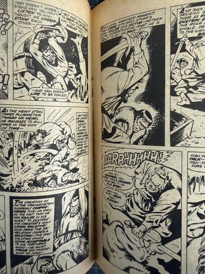 🔑 FRANKENSTEIN MONSTER #4 [YAFFA PUBLISHING] AUSTRALIAN DIGEST COMIC 1981