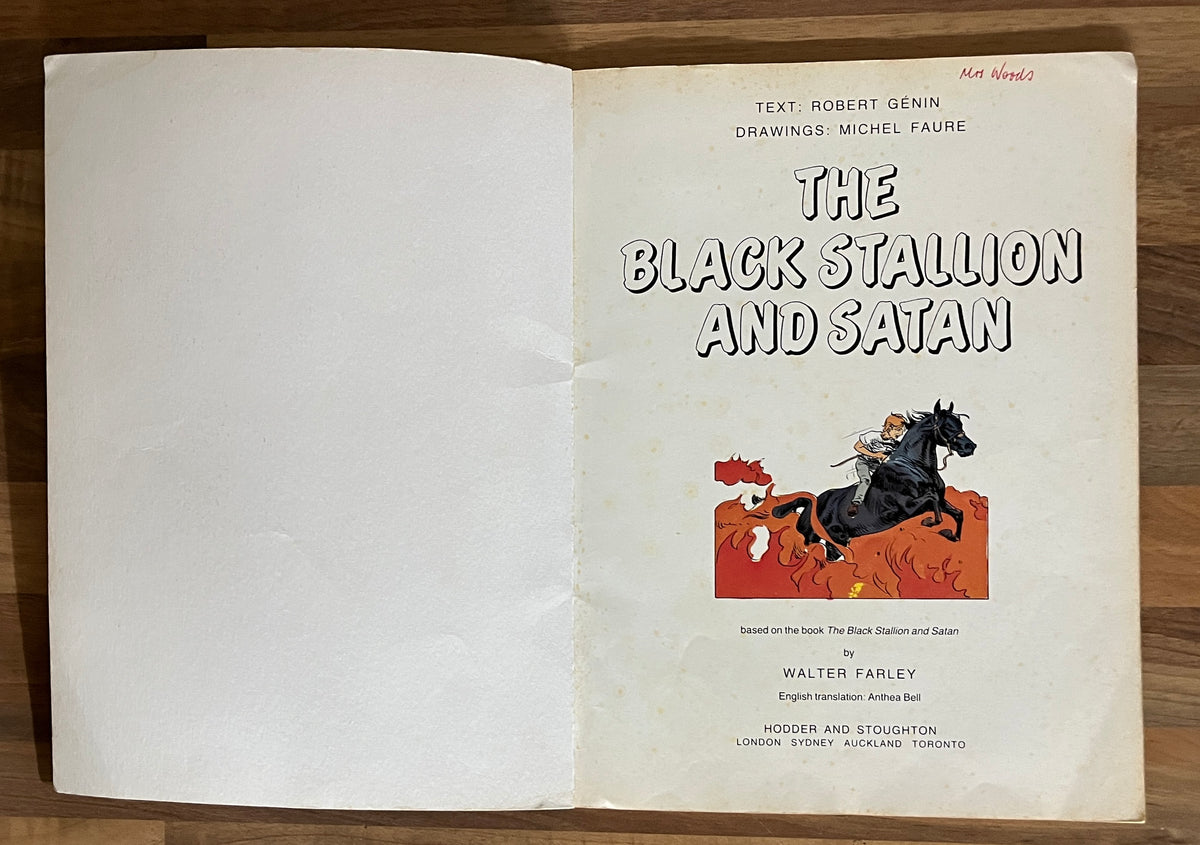 The Black Stallion and Satan - Walter Farley  Graphic Novel, 1983
