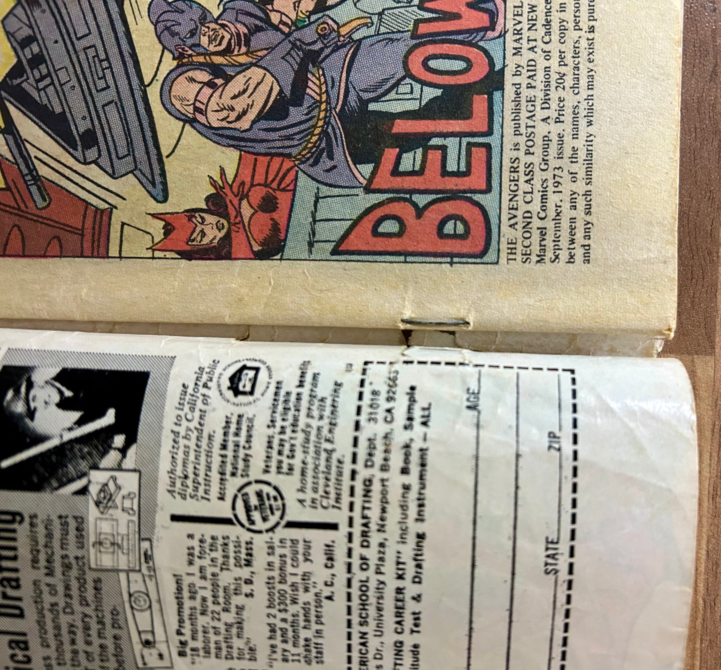 THE AVENGERS #115 [MARVEL COMICS] 1973 GD-