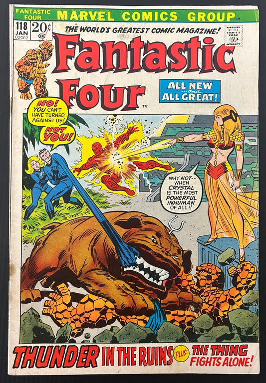 FANTASTIC FOUR #118 [MARVEL COMICS] DIRECT 1972 GD+